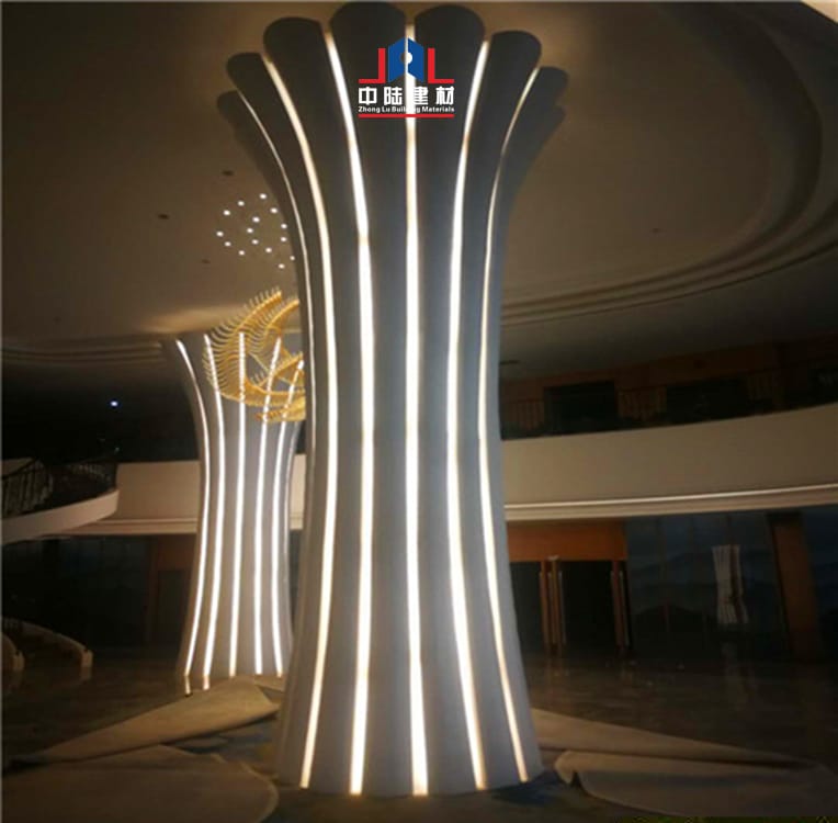 艺术包柱铝单板4