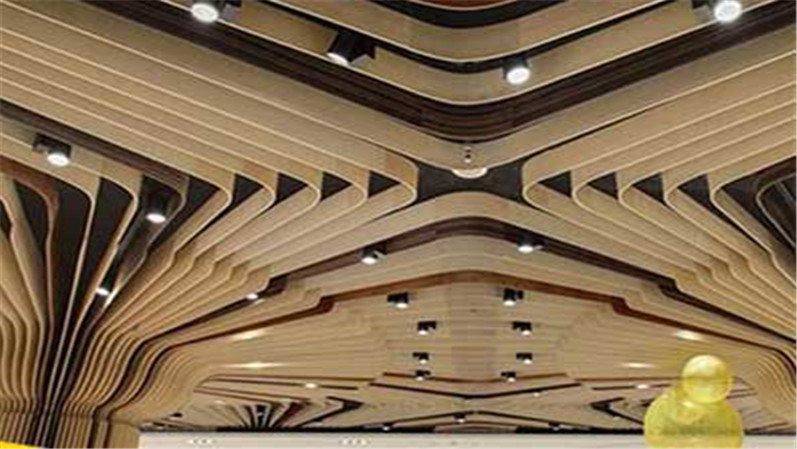 双曲镂空铝造型单板吊顶异形